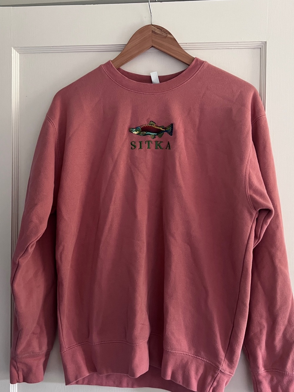 Women’s Dusty Rose Stika, Alaska Crewneck Sweatshirt